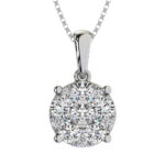Diamond 1/2 Ct.Tw. Flower Pendant