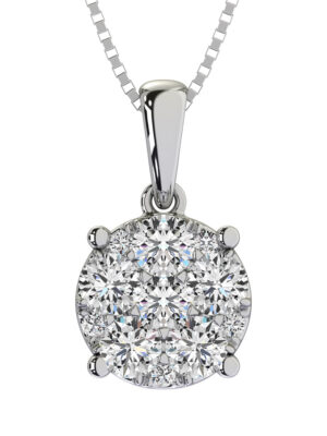 Diamond 1/2 Ct.Tw. Flower Pendant