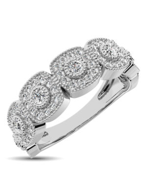 14K White Gold 5/8 Ct.Tw. Diamond Stackable Band