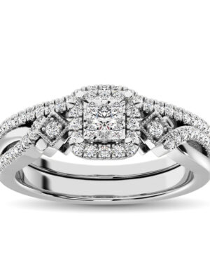 10K White Gold 2/5 Ct.Tw. Diamond Bridal Ring