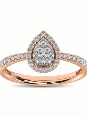 14K Rose Gold 2/5 Ct.Tw. Diamond Fashion Ring