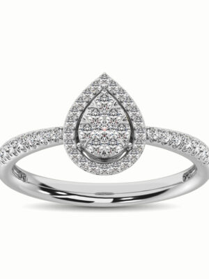 14K White Gold 2/5 Ct.Tw. Diamond Fashion Ring