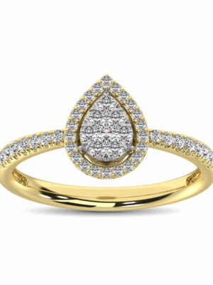 14K Yellow Gold 2/5 Ct.Tw. Diamond Fashion Ring