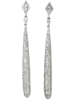 Effy 14K White Gold Diamond Earrings