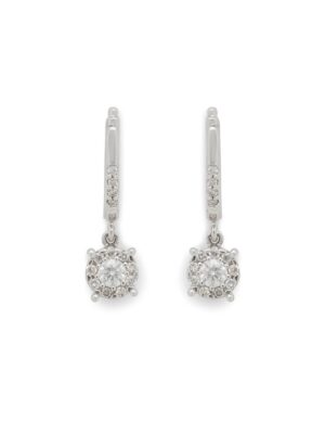Effy 14K White Gold Diamond Earrings