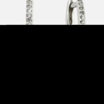 Effy 14K White Gold Diamond,Natural Sapphire Earrings
