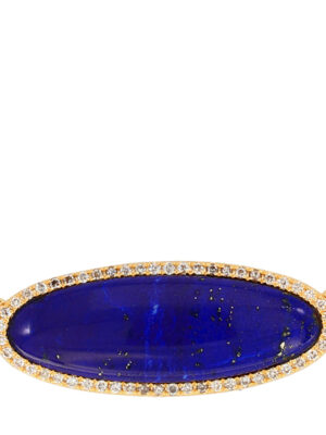 EFFY 14K YELLOW GOLD DIAMOND, LAPIS NECKLACE