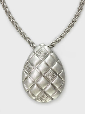 Effy 925 Sterling Silver Diamond Pendant