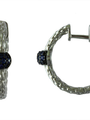 EFFY 925 STERLING SILVER SAPPHIRE EARRINGS