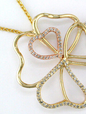 EFFY 14K YELLOW GOLD DIAMOND PENDANT