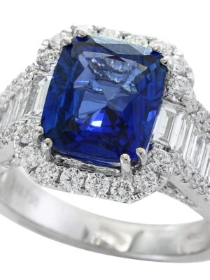 EFFY 18K WHITE GOLD NATURAL SAPPHIRE,SAPPHIRE RING