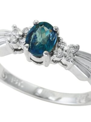 EFFY 18K YELLOW GOLD DIAMOND,ALEXANDRITE RING