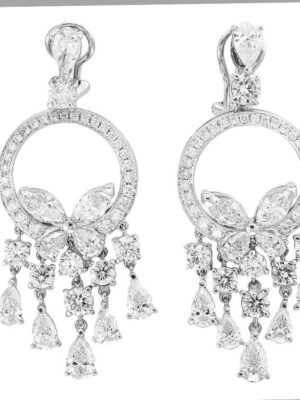 EFFY 18K WHITE GOLD  EARRINGS