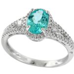 EFFY 18K WHITE GOLD , DIAMOND AND APETITE RING