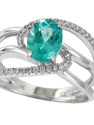 EFFY 18K WHITE GOLD , DIAMOND AND APETITE RING