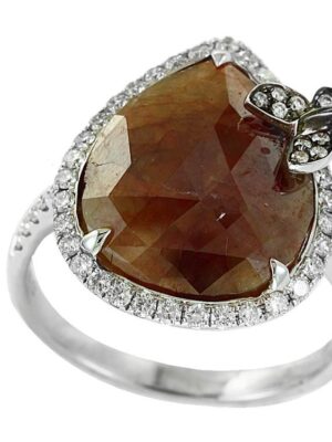 EFFY 18K WHITE GOLD DIAMOND  RING