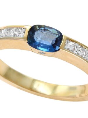 EFFY 14K WHITE GOLD DIAMOND,ALEXANDRITE RING