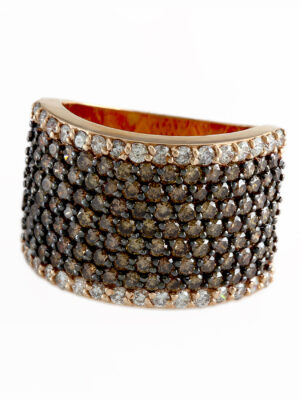 Effy 14K Rose Gold Diamond,Espresso Diamond, Ring