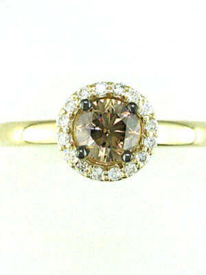 EFFY 14K YELLOW GOLD DIAMOND,ESPRESSO DIAMOND, RING