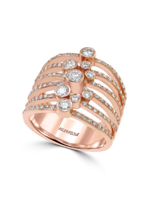Effy 14K Rose Gold Diamond Ring