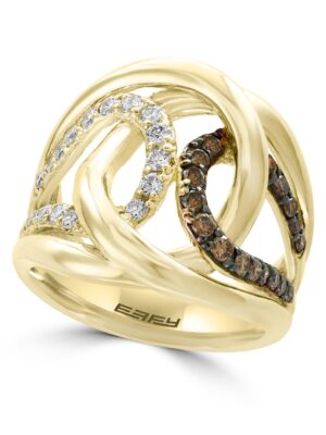 EFFY 14K YELLOW GOLD DIAMOND,ESPRESSO DIAMOND, RING