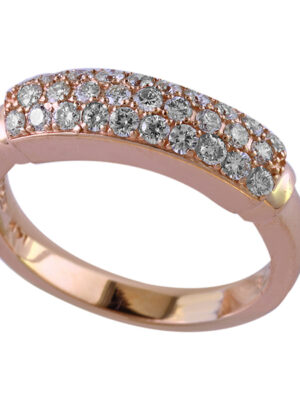 EFFY 14K ROSE GOLD DIAMOND RING