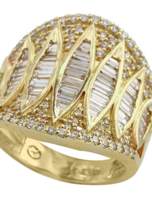 EFFY 14K YELLOW GOLD DIAMOND RING
