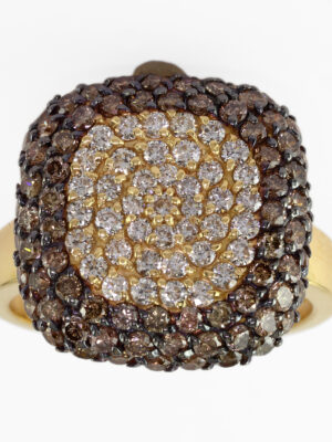 Effy 18K Yellow Gold Diamond,Espresso Diamond, Ring