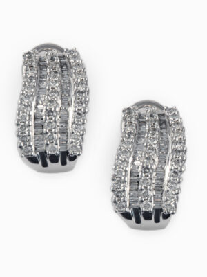 Effy 14K White Gold Diamond Earrings
