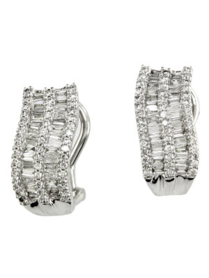 Effy 14K White Gold Diamond Earrings