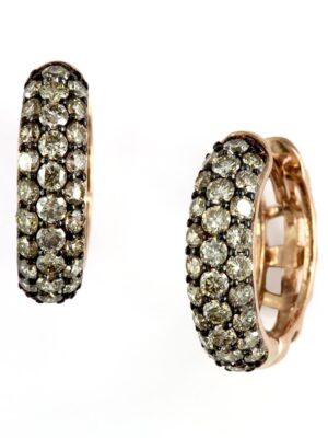 EFFY 14K ROSE GOLD ESPRESSO DIAMOND, EARRINGS