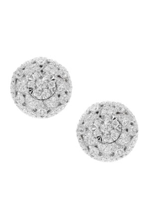 Effy 14K White Gold Diamond Earrings