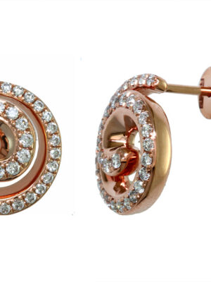 EFFY 14K ROSE GOLD DIAMOND EARRINGS
