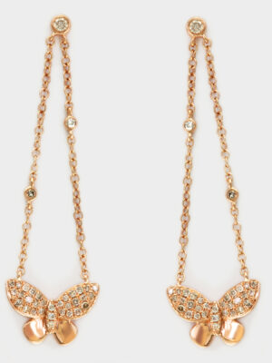 Effy 14K Rose Gold Diamond Earrings