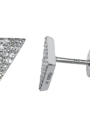 EFFY 14K WHITE GOLD DIAMOND EARRINGS