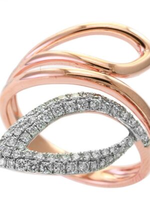 EFFY 14K ROSE GOLD DIAMOND RING