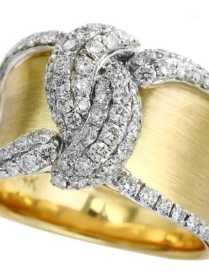 EFFY 14K WHITE and YELLOW GOLD DIAMOND RING