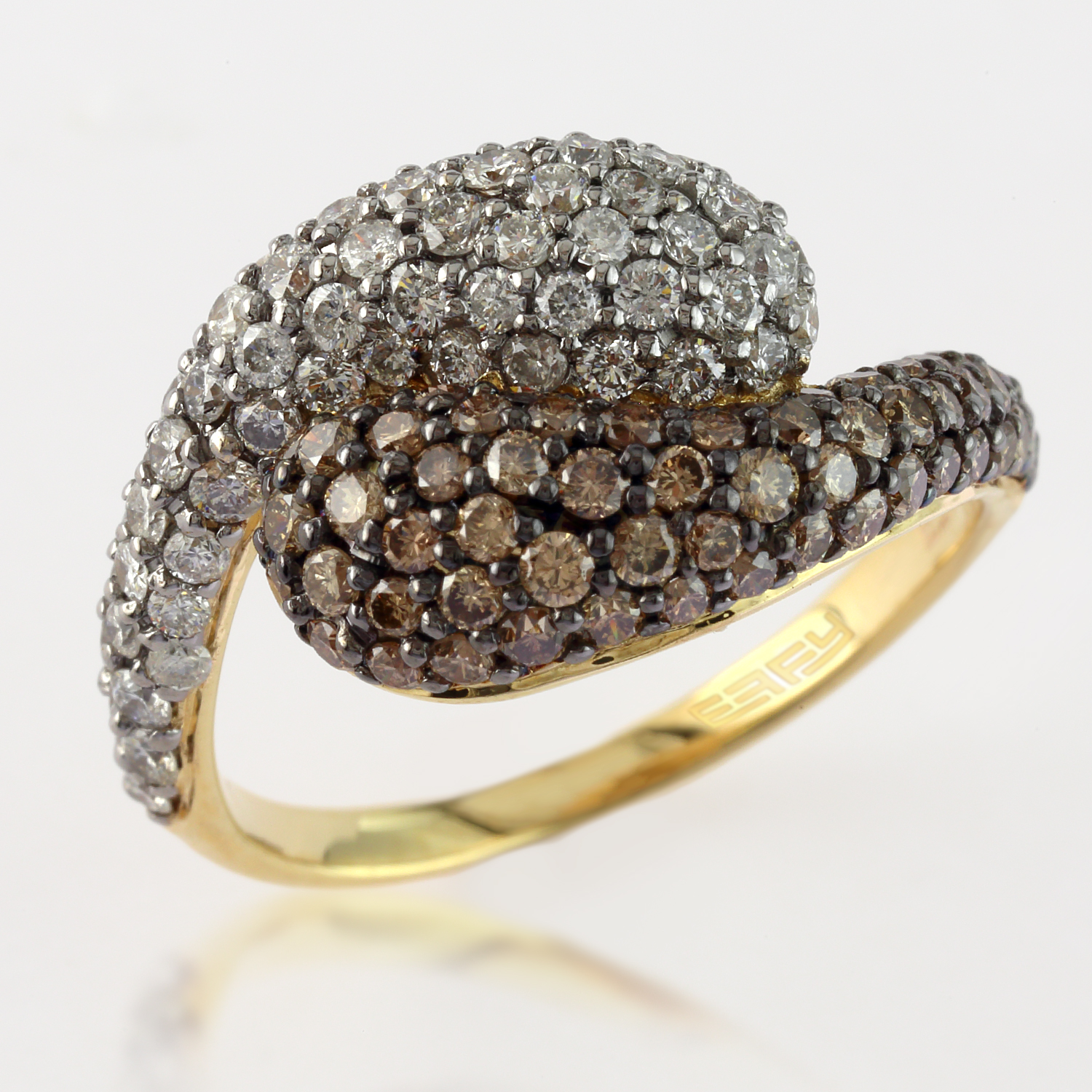 Effy 14K Yellow Gold Diamond,Espresso Diamond, Ring – Belgium Jewelers