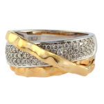 Effy 14K Wht/Yel Gd Diamond Ring