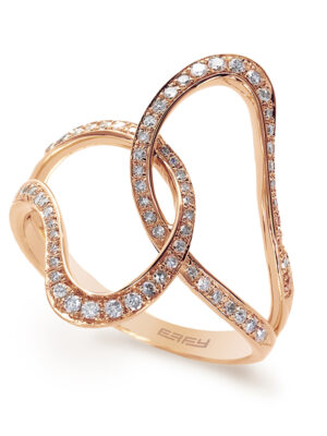 Effy 14K Rose Gold Diamond Ring