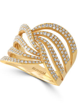 Effy 14K Yellow Gold Diamond Ring