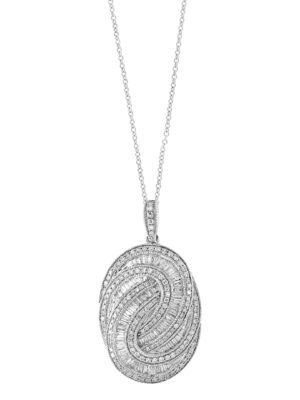 Effy 14K White Gold Diamond Pendant