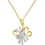 Effy 14K Yellow Gold Diamond Pendant