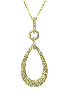 EFFY 14K YELLOW GOLD DIAMOND PENDANT