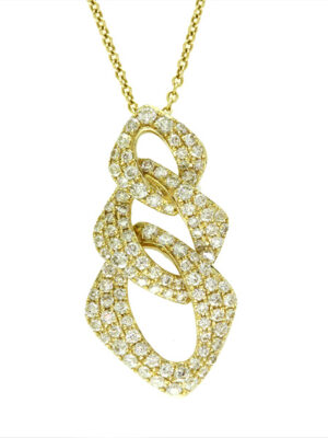 EFFY 14K YELLOW GOLD DIAMOND PENDANT