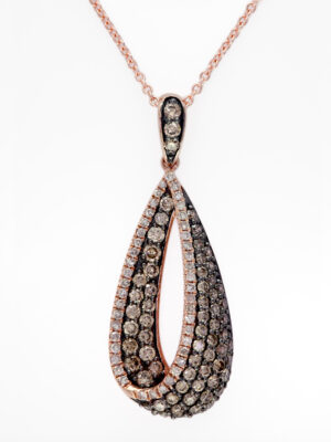 Effy 14K Rose Gold Diamond,Espresso Diamond, Pendant