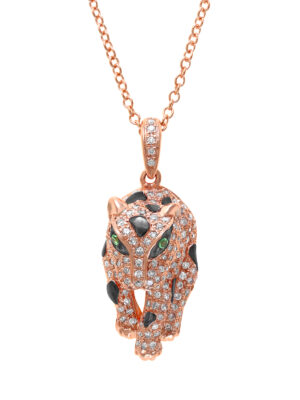 Effy 14K Rose Gold Diamond,Tsavorite Pendant