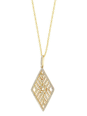 Effy 14K Yellow Gold Diamond Pendant