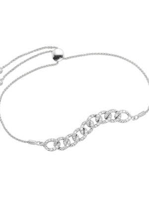 10KT WHITE GOLD DIAMOND (5/8CTW) BRACELET