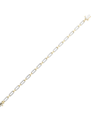 10KT YELLOW GOLD DIAMOND (1/2CTW) BRACELET